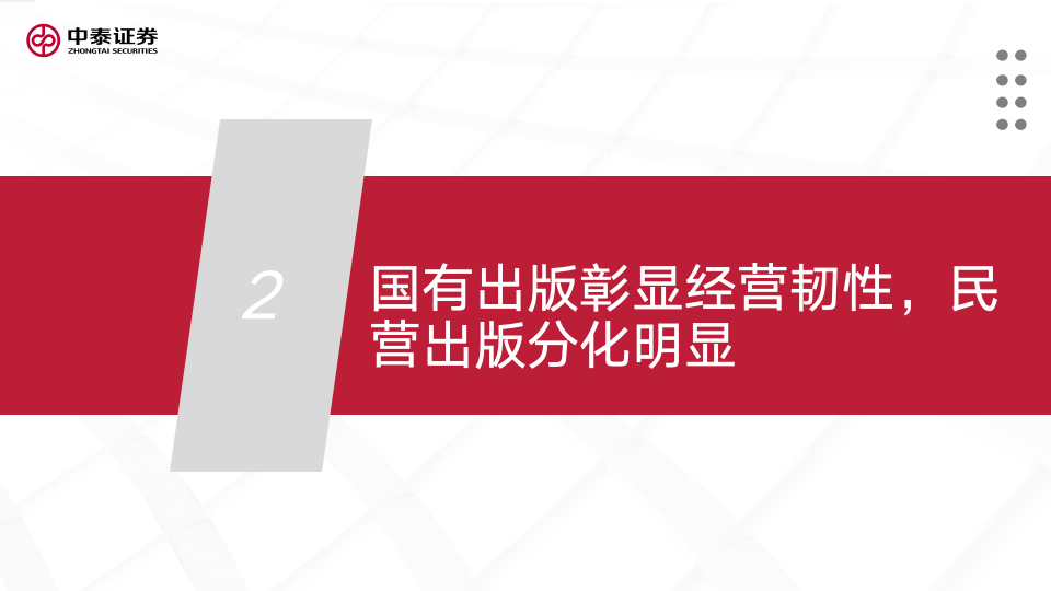 【中泰传媒】出版年报与一季报总结：主业恢复，奋楫笃行