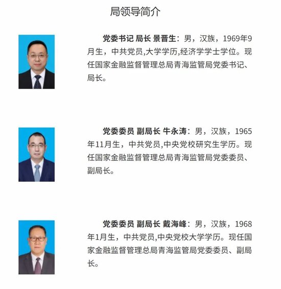 金融监管总局地方局人事调整